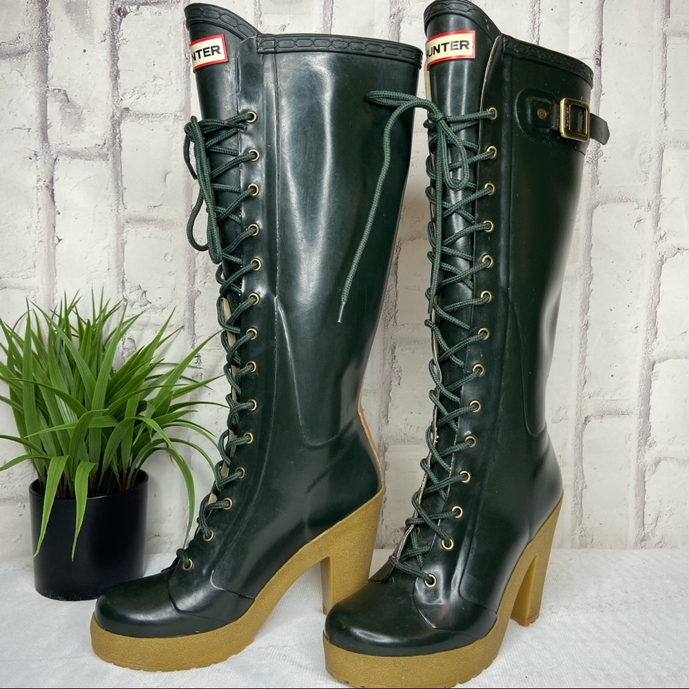 Green Hunter Lapins Boots US 6F, EU37 - Picture 3 of 16